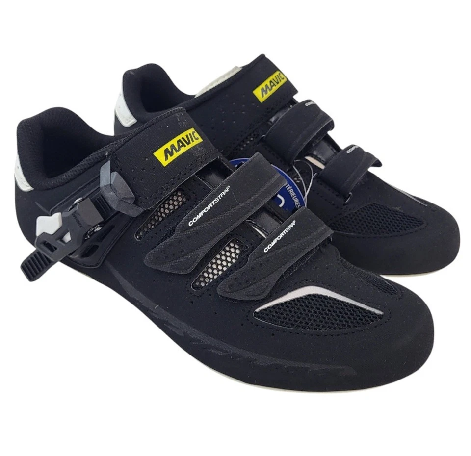 Женские дорожные велосипедные туфли Mavic Kysrium Elite размер США 6,5, ЕС 38 черные/белые - Изображение 1 из 4
