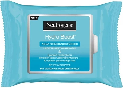 Neutrogena Hydro Boost Make-up-Entferner Tücher & Gesichtsreinigungstücher, 25 - Bild 1 von 4
