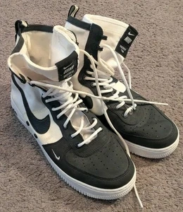 Nike SF Air Force 1 High Panda Black / White Shoes 864024-100 Men's 9 - Picture 1 of 10