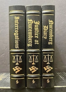 The Nuremberg Trials 3 Vol Set Easton Press Near Fine 1 - Imagen 1 de 12