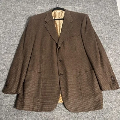 Blazer Brioni Para Hombre 48 Largo Marrón Palatino 100% Cachemira Hecho en Italia Chaqueta Foto 1 de 4