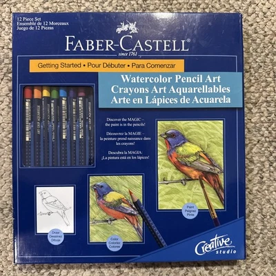 Faber-Castell NUEVO Juego de 12 piezas de arte a lápiz de acuarela Creative Studio Foto 1 de 4
