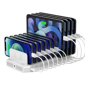 USB C PD 60W Charging Station with QC 3.0, Unitek 160W 10-Port USB Quick Char... - Picture 1 of 8
