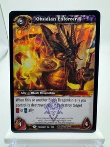 World of Warcraft TCG Foil Promo Twilight of the Dragons Obsidian Enforcer - Picture 1 of 1