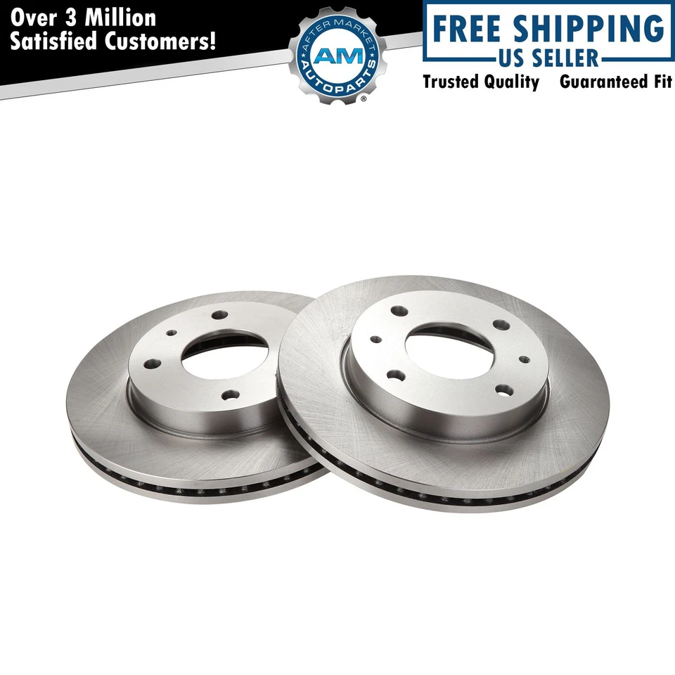 Conjunto de pares de rotor de freio dianteiro para Hyundai Tiburon Elantra Sonata - Imagem 1 de 3