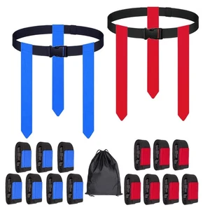14 PZ Cinture da Calcio Bandiera, Set da Calcio Bandiera Premium con Cintura e Bandiere per... - Foto 1 di 6