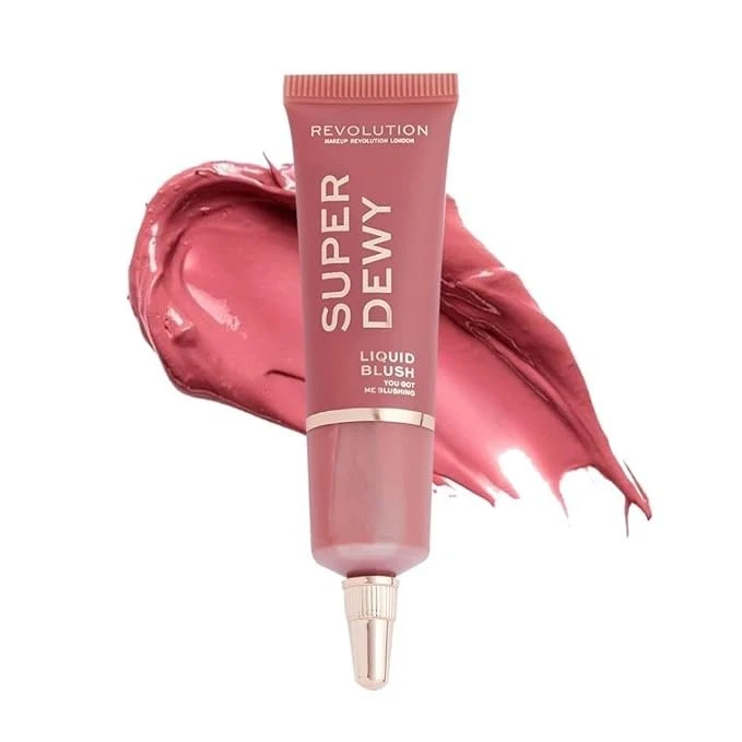 Revolution Superdewy Liquid Blush You Got Me Blushing For Soft Cream Blush Makeu - Image 1 of 4