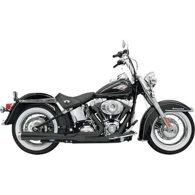 Bassani Manufacturing 2:1 Exhaust - Black - Long - Softail 12121J — 第 1/3 张图片