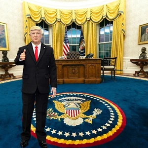 1/6 Oval Office Backdrop 15"x15" - For 1/6 President Trump Obama Bush - Picture 1 of 4