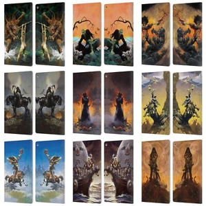 OFFICIAL FRANK FRAZETTA MEDIEVAL FANTASY LEATHER BOOK CASE FOR AMAZON FIRE - Picture 1 of 15