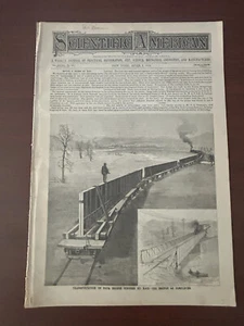 SCIENTIFIC AMERICAN April 1, 1893, Moving Bridge by Rail, Telautograph - Picture 1 of 8