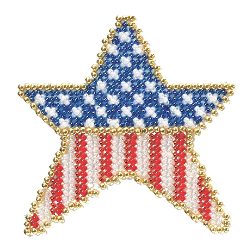 Kit de punto de cruz con cuentas Patriotic Star Mill Hill 2013 ramo de primavera Foto 1 de 3