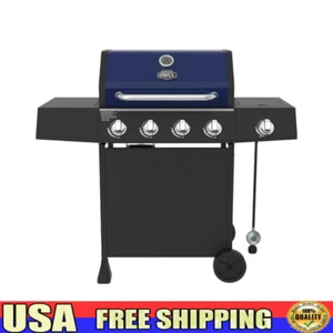 4 Stainless Steel Burner W/ Side Burner Propane Gas Grill Patio Outdoor Cookout - Picture 1 of 13