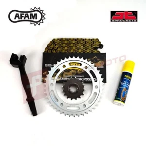 AFAM JT Recommended Gold Chain and Sprocket Kit fits KTM 150 SX 2013-2022 - Picture 1 of 2