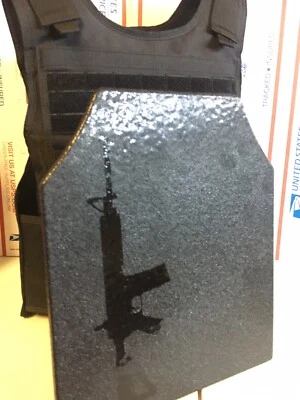 WARLOCK AR600 Rifle Plates lll+ Body Armor BULLETPROOF 3+ 10x12 bullet proof