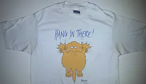 CAMISETA DE GATO SANDRA BOYNTON HANG IN THERE DE COLECCIÓN AÑOS 80 TALLA GRANDE ADULTO - Imagen 1 de 3