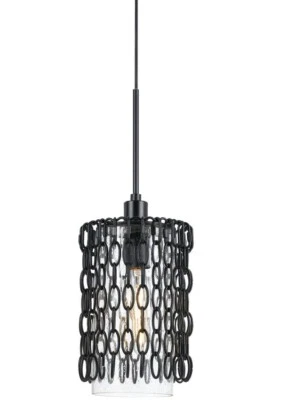 Cal Lighting Braccino Chained Light 9" Iron Chandelier (NO Bulbs) $269 Retail - Image 1 of 3