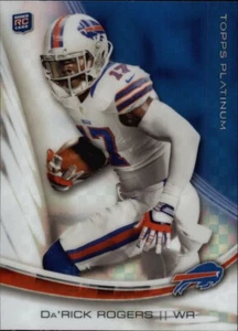 Billetes Buffalo 2013 Topps Platinum Xfractor Darick Da'rick Rogers RC #119 🏈 - Imagen 1 de 1