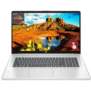 HP 17 Laptop Computer, 17.3" HD+ Touchscreen Display,Ryzen 5 7530U, 16GB|1TB - Picture 1 of 5