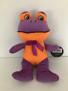 Frosch Plüschtier Neu mit Etikett Neu mit Etikett Spielzeug funktioniert lila orange - Bild 1 von 5