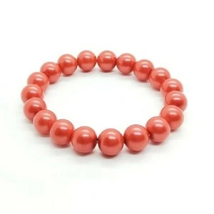 Rotes Perlenarmband 10 mm Perlen - Bild 1 von 1