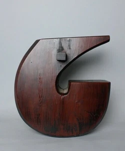 Massive rare  brazier wooden hook  Meji period,19th c GG28 - Picture 1 of 12