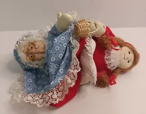 Little Red RIding Hood & Grandma Reversible Topsy Turvy Flip Doll Vintage - Picture 1 of 8