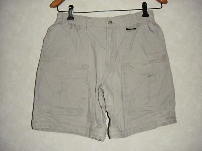 Columbia Cargo Shorts Boys 18/20 Light Gray Cargo Pockets - Image 1 of 4