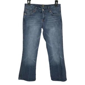 7 For All Mankind 'A' Pocket Cropped Denim Jeans Women's Size 28 Low Rise Capri - Picture 1 of 11