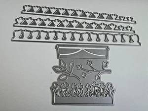 29A/ TONIC WINDOW BASKET / TATTERED LACE QUILLING FLORAL STRIPS **RARE** EX CON - Picture 1 of 5