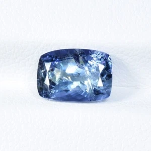 2.05 ct BEST  GRADE UNHEATED / NATURAL TANZANITE - Cushion Cut Gemstone Video !! - Picture 1 of 2