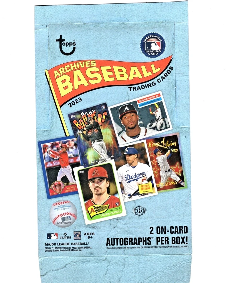 2023 Topps Archives Baseball Inserts & Base Singles ~ Drop Down Menu - Image 1 of 1