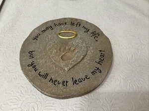 Memorial Pet Stone "You Have Left My Life, But..." Eternal Puppy Love NEW - Picture 1 of 1