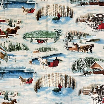 Tela de algodón Winter Village de Kevin Daniel para estampados Wilmington 1,25 yardas Foto 1 de 3