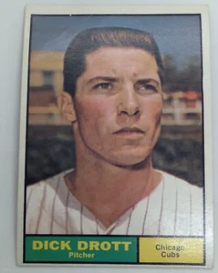 1961 Topps Baseball #231 Dick Drott POOR Chicago Cubs - Picture 1 of 4