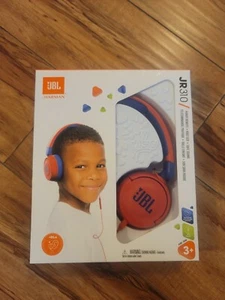 JBL JR 310 Youth On Ear Wired Headphones Kids Red Harman Kid Safe Volume - Picture 1 of 2
