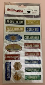 Adesivi Basket - Sport - Detto Collage 16 pezzi. *Le misure degli adesivi sono miste* - Foto 1 di 2