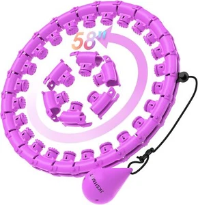 Weighted Infinity Hula Hoop for Adults – Plus Size Fitness Hoop for Weight Loss - Picture 1 of 6