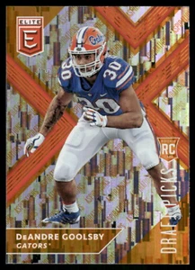 Panini Elite Draft Picks #133 2018 DeAndre Goolsby Aspirations Orange - Imagen 1 de 2