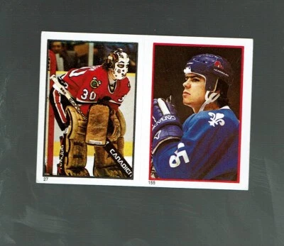 1985-86.    OPC  Sticker     J.F. Sauve & Murray Bannerman    #155  & 27 - Image 1 of 2