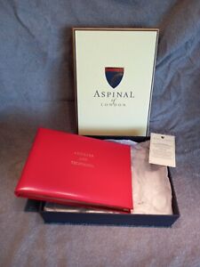 ASPINAL OF LONDON RED DESK ADDRESS AND TELEPHONE NUMBERS BOOK EXCELLENT  