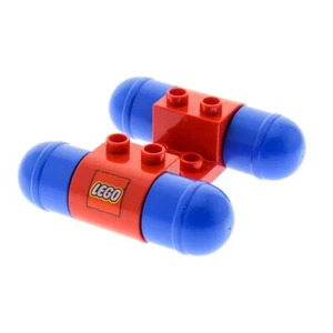 1x Lego Duplo Vehicle Car Base Red Wheels Blue Racecar 2400 31216c01pb01 - Picture 1 of 1