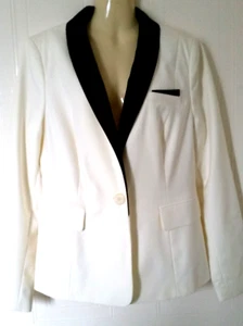 Women's South Tuxedo Blazer Jacket White 14 UK - Picture 1 of 6