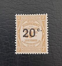 France 1917 Taxe n° 49, 20c s. 30c Bistre, NEUF*, Cote=40€