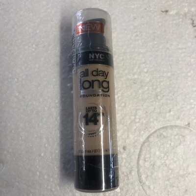 NYC ALL DAY LONG FOUNDATION 739 CLASSIC BEIGE SEALED - Image 1 of 3
