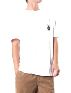 Rusty Burned Short Sleeve T-Shirt in White - Picture 1 of 2