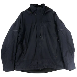 Chaqueta Timberland Para Hombres L Azul Marino Tareas Abrigo Forro Extraíble y Capucha Bolsillos con Cremallera - Imagen 1 de 15