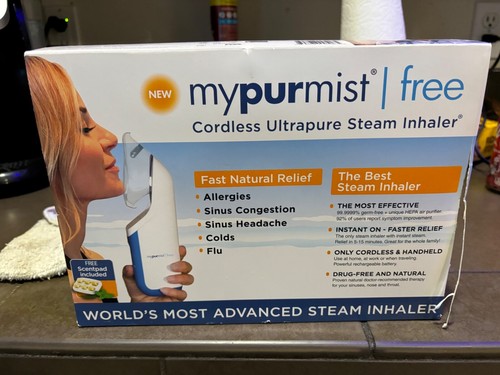 NEW MY PURMIST CORDLESS ULTRA PURE STEAM INHALER NEW | eBay