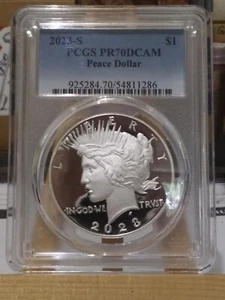 2023-S PCGS PR70DCAM Silver Peace Dollar #54811286 - Picture 1 of 2