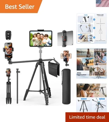 Trípode duradero de 70 pulgadas y palo para selfies con pluma integrada para capturas creativas Foto 1 de 4